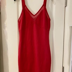 Red cocktail dress